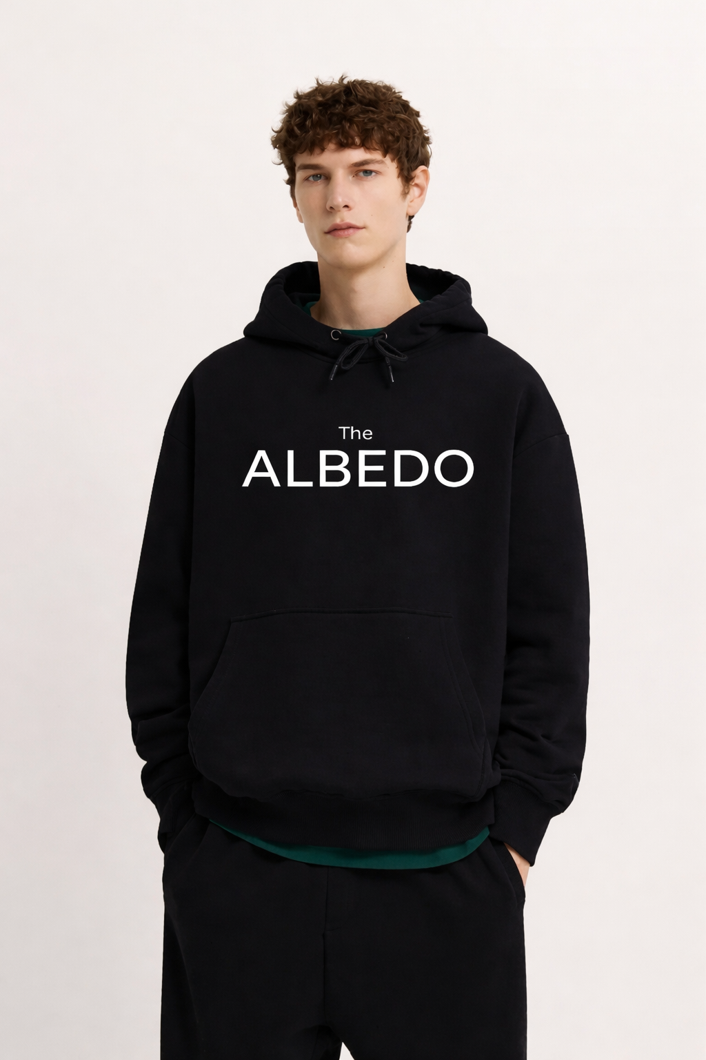 Men Black Hoodie – Attitude Defines You | THE ALBEDO